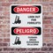 Signmission Look Out For Forklifts Bilingual, 7 in W x Rectangle, Plastic OS-2PACK-DS-P-710-VS-1440 - alternate 2